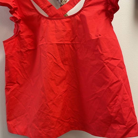 New Women’s Maeve Ruffled Cross-Back Blouse By Anthropologie!!🔥🔥🔥 - Picture 8 of 15